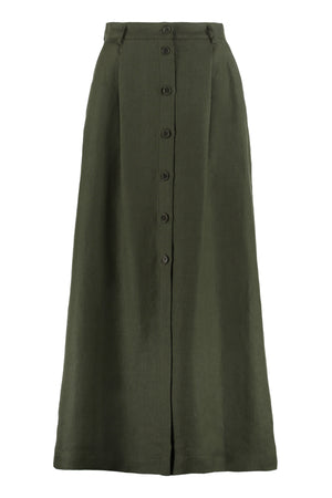 Linen skirt-0
